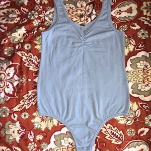 Blue bodysuit